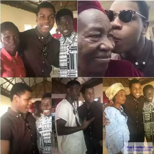 Photos: Nigerian-British Actor, John Boyega, Visits Nigeria For The First Time, Reunites With Family 